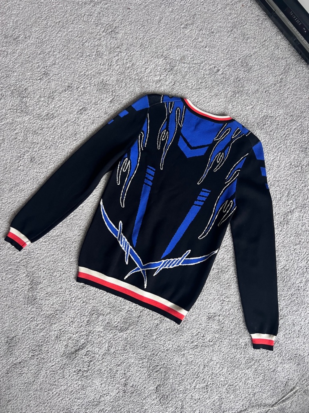 Unisex RARE Ground Zero Cyber-Racing Knit Sweater 🔥